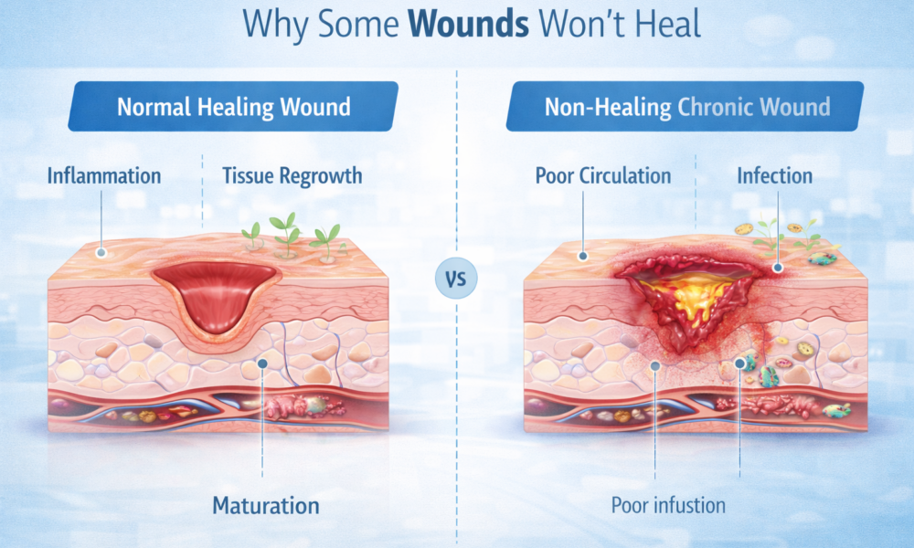 non-healing wounds